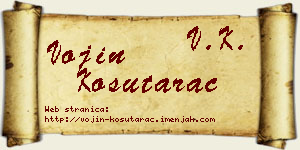 Vojin Košutarac vizit kartica
